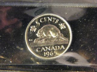 1965 Certified Pl - 64 Canada 5 Cent Coin photo