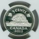 2012 Canada Silver 5 Cents Ngc Pr70 Ultra Heavy Cameo Finest Graded. Coins: Canada photo 2