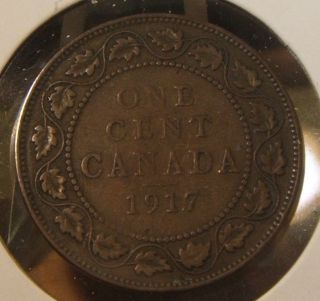 1917 Canada Large Cent Vf photo