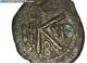 2rooks Byzantine Ancient Coin Emperor Maurice Tiberius? Half Follis ' K ' Coin Coins: Ancient photo 3
