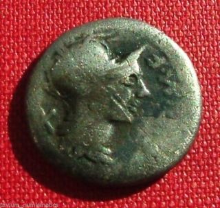 Roman Coin,  M.  Cipius,  Ar Denarius,  Rudder,  Rome,  115 - 114 Bc (1749) photo