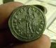 Large Roman Silvered Follis,  Diocletian,  295/6 A.  D,  9.  8g,  29mm,  Genius Reverse Coins & Paper Money photo 3