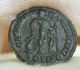 Ancient Rome Valens Ae3 Gloria Captive Chi Rho Siscia Ef Scarce Coins: Ancient photo 1