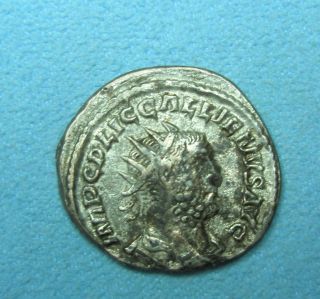 Ancient Rome Antoninianus Gallienus Pietas F/vf Billon photo