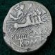 Silver Republican Denarius,  Circa 300 - 27 Bc.  Rome,  Portrait To Identify,  Vf Coins: Ancient photo 4