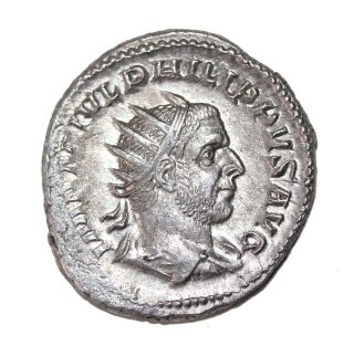 Philip I The Arab 244 - 247 Ad Ar Antoninianus Rome Ancient Roman Coin Ric.  51 photo