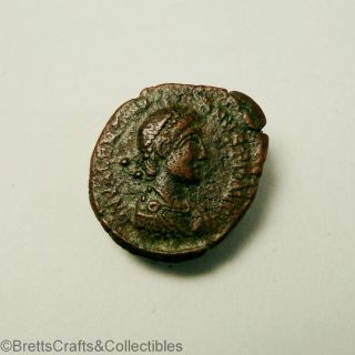 Roman Emperor Valentinian Ii Bronze Coin - 375 To 392 Ad - Ob.  Gloria Romanorvm photo