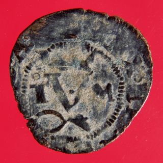 Antique Medieval Coin Spain Catholic Kings Ferdinand & Isabella Toledo Cobs photo