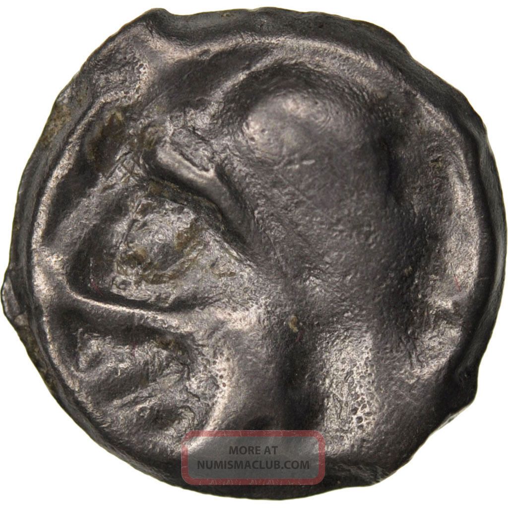 Senons,  Region Of Sens,  Potin With Big Head Coins: Medieval photo