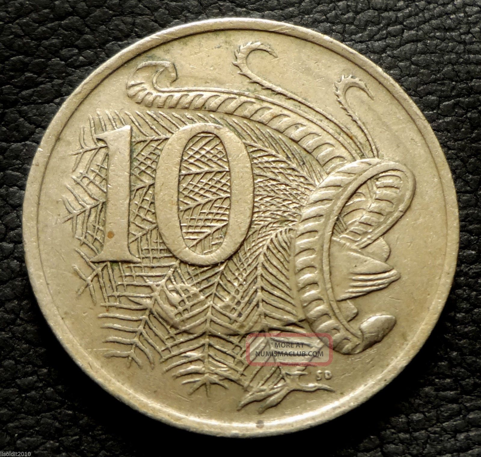 Australia,  1970 10 Cents Elizabeth Ii Lyrebird Coin Australia photo
