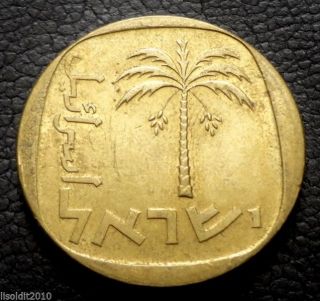 Israel 1976 10 Agorot Date Palm Tree Coin photo