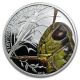 Palau 2$ 2010 Proof World Of Insects Grasshopper Silver Coin Mintage 1000 Australia & Oceania photo 1