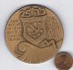 1981 Israel Akko Nautical College Award Medal 59mm 98g Bronze Middle East photo 1