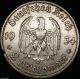 German Nazi Silver Coin 2 Rm 1934 A Garrison Church,  4 Swastikas W/d Germany photo 1