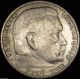German Nazi Silver Coin 5 Rm 1937 A Big Swastika Germany photo 1