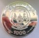 Rwanda 2009 Shoebill 1000 Francs Diamond 3oz Gild Silver Coin,  Proof Africa photo 1