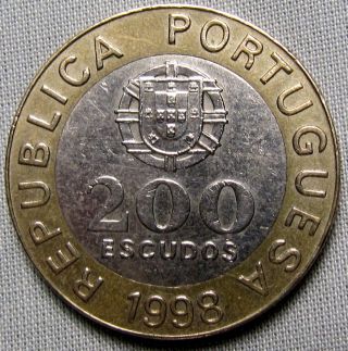 Portugal 1998 - 200 Escudos - Bi - Metallic photo