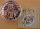 Anubis Gilded Ancient Egypt $1 Silver Proof Coin 2012 Fiji Australia & Oceania photo 1