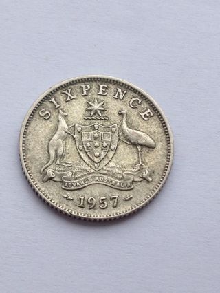Australia 1957 - Six Pence (silver) photo