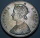 India (brtish - Colony) 1 Rupee 1880 - Silver - Queen Victoria India photo 1