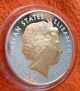 2002 1 Ounce Silver $10 East Caribbean States Queen Elizabeth Ii Proof Coin. South America photo 1
