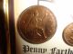 Great Britian One Penny And Wren Fathering In A Frame UK (Great Britain) photo 2