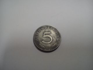 Germany - Third Reich 5 Pfennig Coin With Swastika - 1941 - A - Vg++ photo