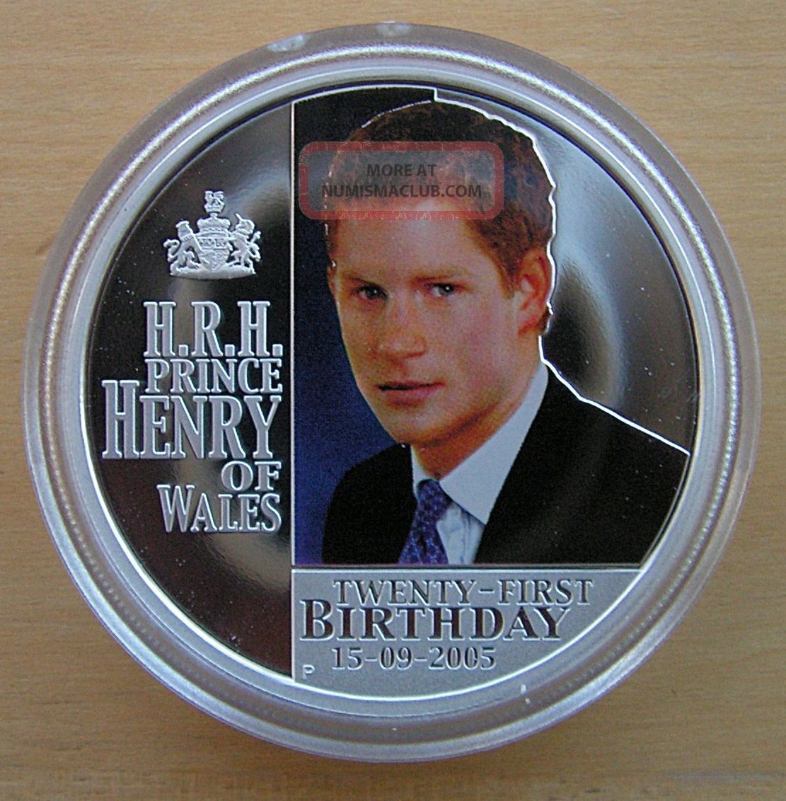 Prince Henry Of Wales 1oz Silver Proof Coin 2005 $1 Australia: Prince Harry Australia & Oceania photo