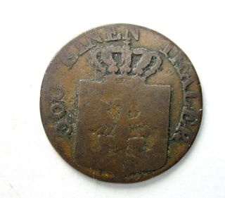 Prussia Copper Pfennig 1822d photo