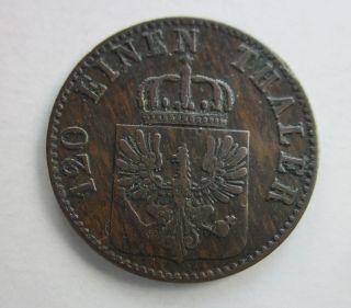 Prussia Copper 3 Pfennig 1865a photo