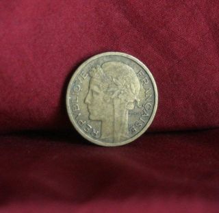 1941 France 50 Centimes World Coin Km894.  1 Liberty Head Cornucopia French Wwii photo