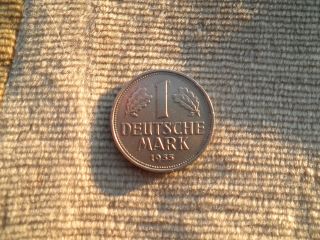 1 Deutsche Mark 1955 G - Rare Coin - Germany - Federal Republic photo