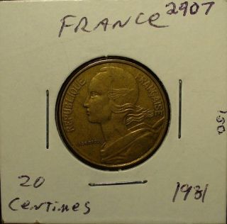 France 20 Centimes - - 2 photo