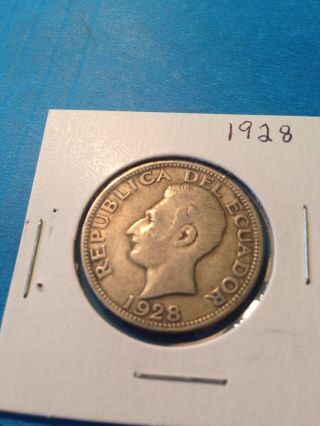 1928 Ecuador Dos (2) Sucre Ley 0.  720.  Ten Grams In Phila,  Usa.  Silver photo