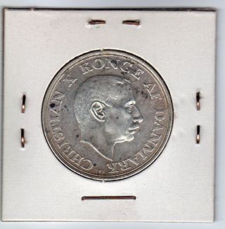Denmark 2 Kroner Silver 1945 photo