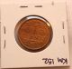1938 Netherlands One (1) Cent - Au Coin Km152 Europe photo 1