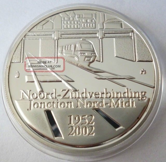 Belgium 10 Euro 2002 Silver Coin Proof North South ...