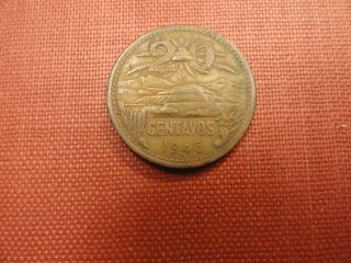 Mexico 20 Centavos Coin 1946 photo