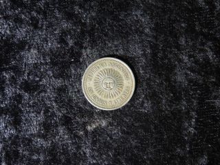 Foreign Argentina 1995 Radiant Sunface 5 Centavos Antique 5 Cents Coin - Flip photo