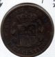1878 - Om Spain 10 Centimos Bronze L@@k Europe photo 1