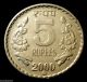 India - Republic,  2000 5 Rupees Ashoka Lion Capitol Coin India photo 1