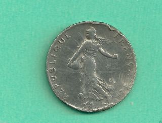 France 1917 50 Centimes Silver Brilliant Aaa11 photo