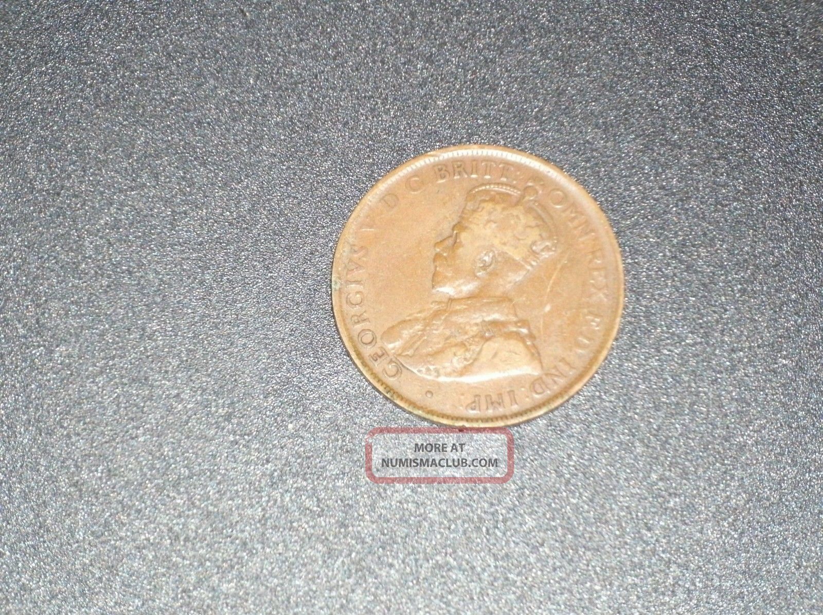 1922 Australian Penny Copper Australia photo