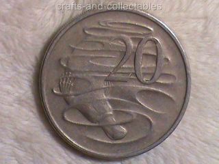 1968 Australia 20 Cents Large Coin Queen Elizabeth Ll photo
