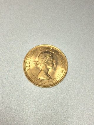 1963 Full Sovereign 22kt Gold Coin Queen Elizabeth Ii photo