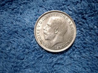 England: Scarce Silver 3 Pence:1921 About Uncirculated++++ To Uncirculated photo