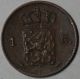 1863 Netherlands Copper 1 Cent (king Willem Iii) Coin Europe photo 1