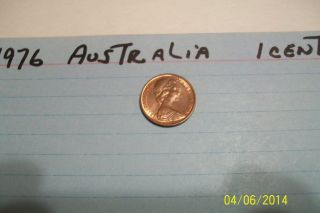 1976 Australian 1 Cent Piece photo