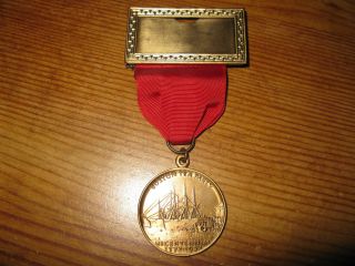 Old Vtg Us Medal 1773 - 1973 Boston Tea Party Bicentennial Fob 82nd Convention photo