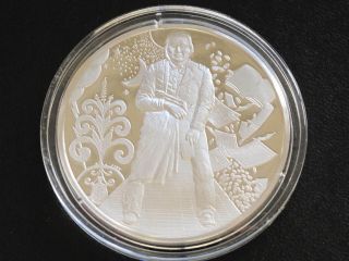 First Indian Commissioner Sterling Silver Medal Franklin D0330 photo